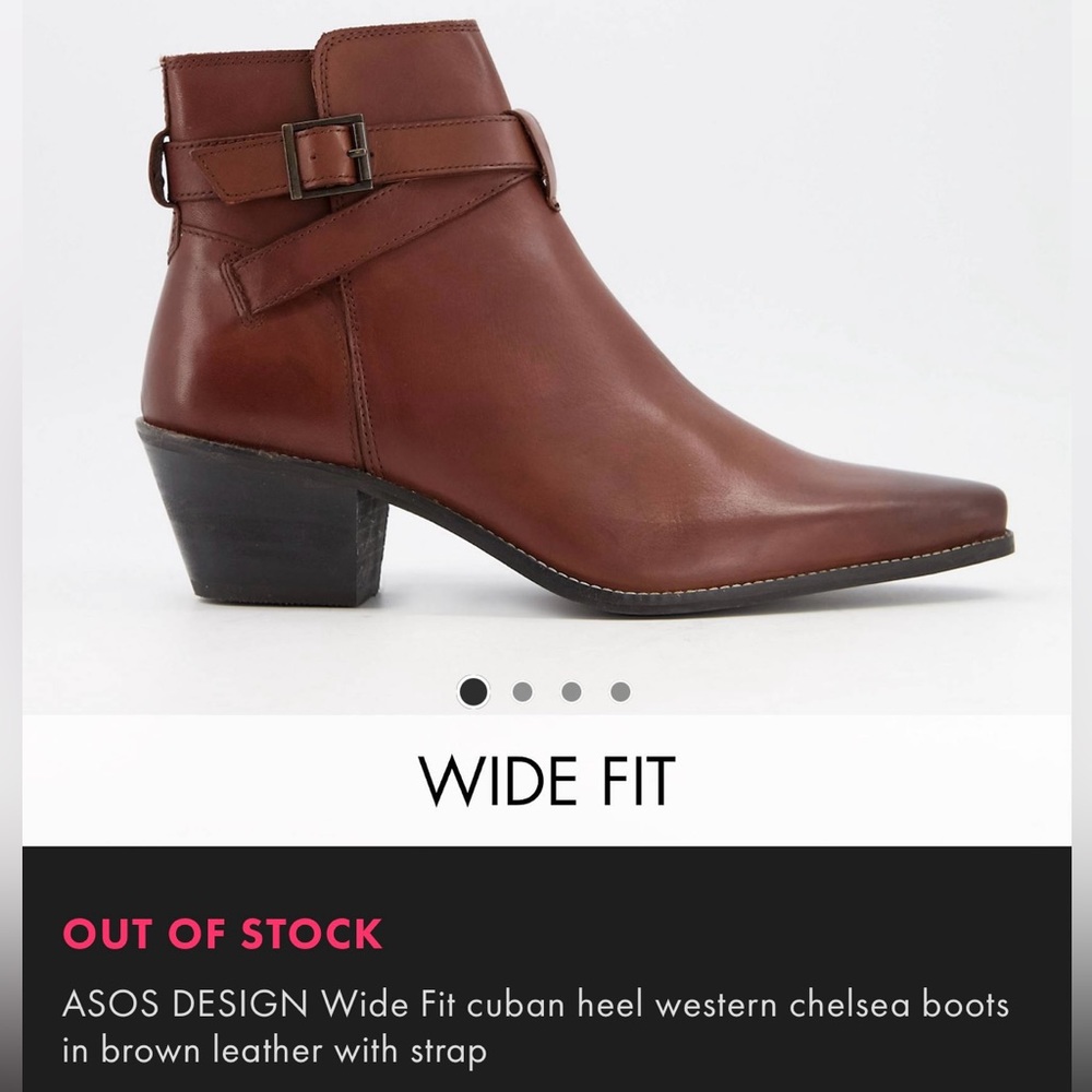 ASOS Cuban heel Chelsea Boot.